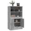Kaappi betoninharmaa 60x35,5x103,5 cm tekninen puu