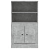 Kaappi betoninharmaa 60x35,5x103,5 cm tekninen puu