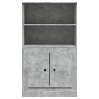 Kaappi betoninharmaa 60x35,5x103,5 cm tekninen puu