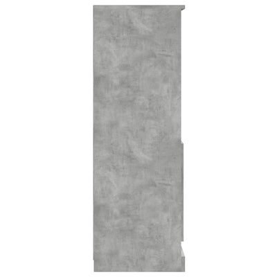 Kaappi betoninharmaa 60x35,5x103,5 cm tekninen puu