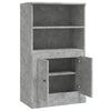 Kaappi betoninharmaa 60x35,5x103,5 cm tekninen puu