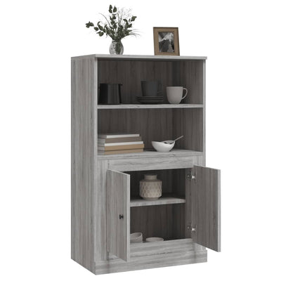 Kaappi harmaa Sonoma 60x35,5x103,5 cm tekninen puu