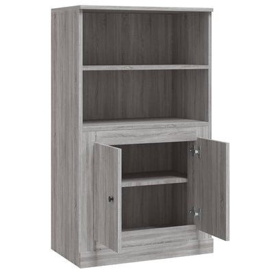 Kaappi harmaa Sonoma 60x35,5x103,5 cm tekninen puu