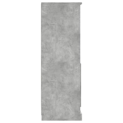 Kaappi betoninharmaa 36x35,5x103,5 cm tekninen puu
