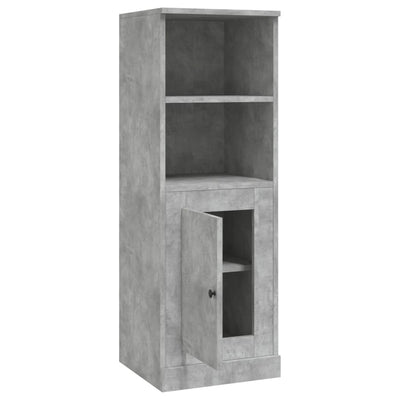 Kaappi betoninharmaa 36x35,5x103,5 cm tekninen puu