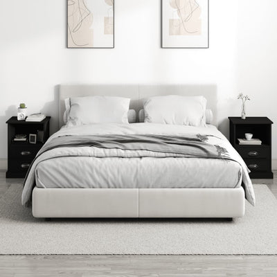 Musta yöpöydät Radislavca 43x36x60cm (2 kpl)