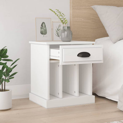 Valkoinen yöpöydät Arsimia 43x36x50cm (2 kpl)