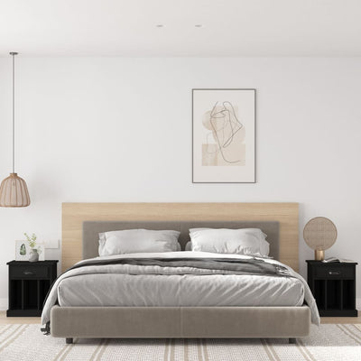 Musta yöpöydät Arsimia 43x36x50cm (2 kpl)