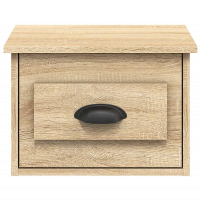 Sonoma-tammi seinäkiinnitettävät yöpöydät Nazmib 41,5x36x28cm (2 kpl)