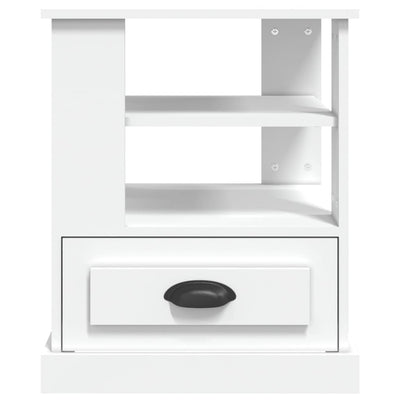 Valkoinen sivupöytä Zarofila 50x50x60cm (puinen)