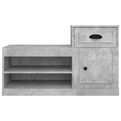 Kenkäkaappi betoninharmaa 100x42x60 cm tekninen puu