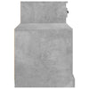 Kenkäkaappi betoninharmaa 100x42x60 cm tekninen puu