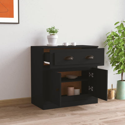 Senkki musta 70x35,5x67,5 cm tekninen puu
