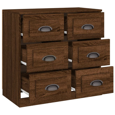 Senkki ruskea tammi 70x35,5x67,5 cm tekninen puu