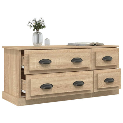 TV-taso Sonoma-tammi 100x35,5x45 cm tekninen puu