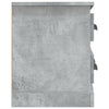 TV-taso betoninharmaa 100x35,5x45 cm tekninen puu