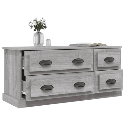 TV-taso harmaa Sonoma 100x35,5x45 cm tekninen puu