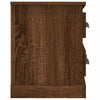 TV-taso ruskea tammi 100x35,5x45 cm tekninen puu