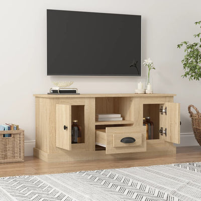 TV-taso Sonoma-tammi 100x35,5x45 cm tekninen puu