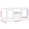 TV-taso Sonoma-tammi 100x35,5x45 cm tekninen puu