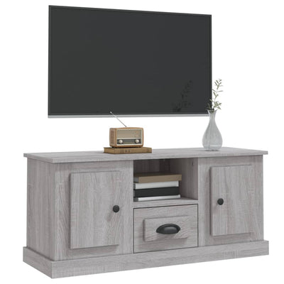 TV-taso harmaa Sonoma 100x35,5x45 cm tekninen puu