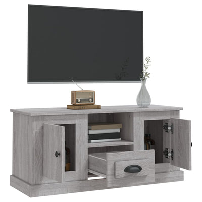 TV-taso harmaa Sonoma 100x35,5x45 cm tekninen puu