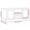 TV-taso harmaa Sonoma 100x35,5x45 cm tekninen puu