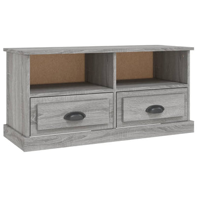 TV-taso harmaa Sonoma 93x35,5x45 cm tekninen puu