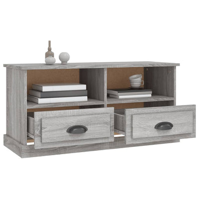 TV-taso harmaa Sonoma 93x35,5x45 cm tekninen puu