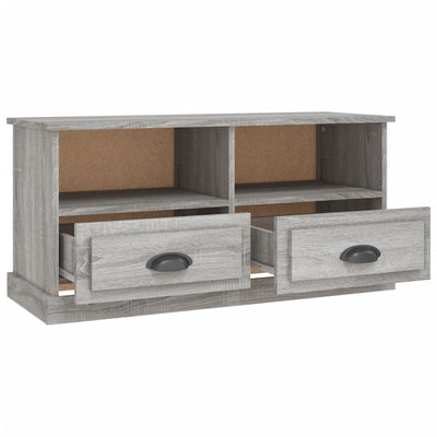 TV-taso harmaa Sonoma 93x35,5x45 cm tekninen puu