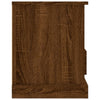TV-taso ruskea tammi 93x35,5x45 cm tekninen puu