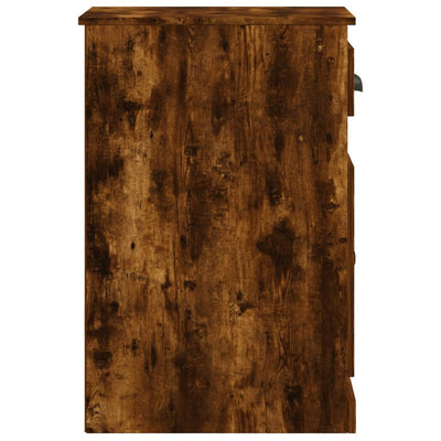 Sivukaappi laatikolla savutammi 40x50x75 cm tekninen puu