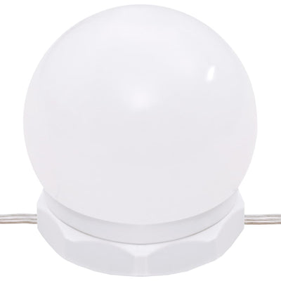 Peilipöytä LED-valoilla musta 90x50x132,5 cm tekninen puu