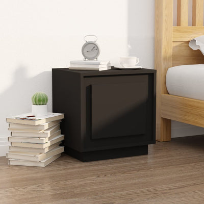 Musta yöpöydät Lilian 44x35x45cm (2 kpl puinen)