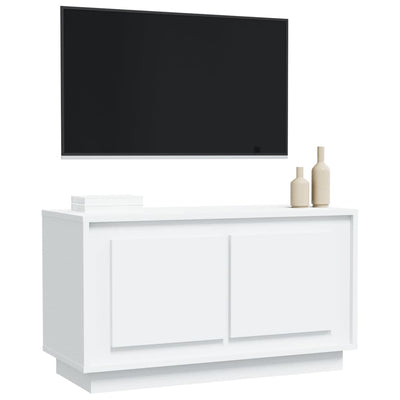 TV-taso valkoinen 80x35x45 cm tekninen puu