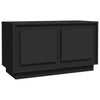 TV-taso musta 80x35x45 cm tekninen puu