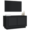 TV-taso musta 80x35x45 cm tekninen puu