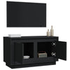 TV-taso musta 80x35x45 cm tekninen puu