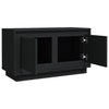 TV-taso musta 80x35x45 cm tekninen puu