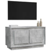 TV-taso betoninharmaa 80x35x45 cm tekninen puu