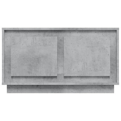 TV-taso betoninharmaa 80x35x45 cm tekninen puu