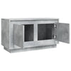 TV-taso betoninharmaa 80x35x45 cm tekninen puu