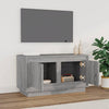 TV-taso harmaa Sonoma 80x35x45 cm tekninen puu