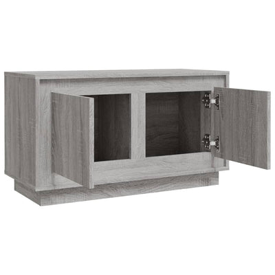 TV-taso harmaa Sonoma 80x35x45 cm tekninen puu
