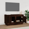 TV-taso ruskea tammi 80x35x45 cm tekninen puu