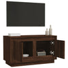 TV-taso ruskea tammi 80x35x45 cm tekninen puu