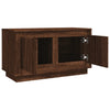 TV-taso ruskea tammi 80x35x45 cm tekninen puu