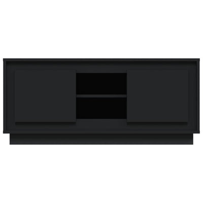 TV-taso musta 102x35x45 cm tekninen puu