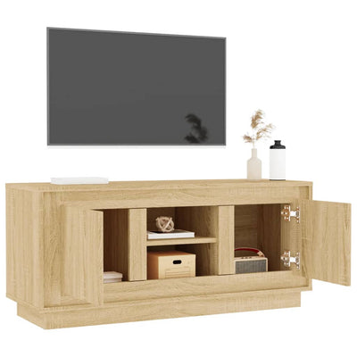 TV-taso Sonoma-tammi 102x35x45 cm tekninen puu