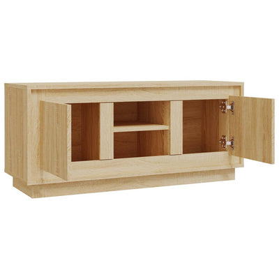 TV-taso Sonoma-tammi 102x35x45 cm tekninen puu